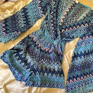 Multi Colored Long Sleeve Romper